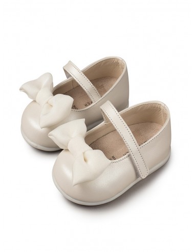 Babywalker Leather Ivory Pumps