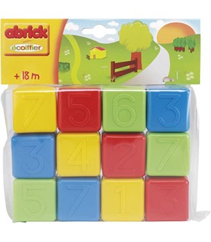 Ecoiffier Number Cubes 12 pcs.
