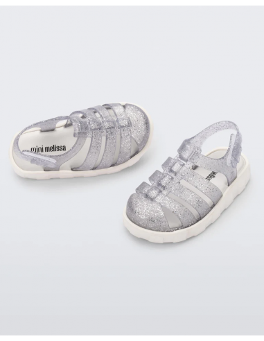 Mini Melissa Megan White/Glitter...