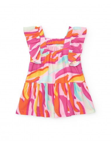Tuc Tuc Girls Poplin Dress Sunrise is...